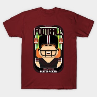 American Football Black and Maroon - Hail-Mary Blitzsacker - Jacqui version T-Shirt